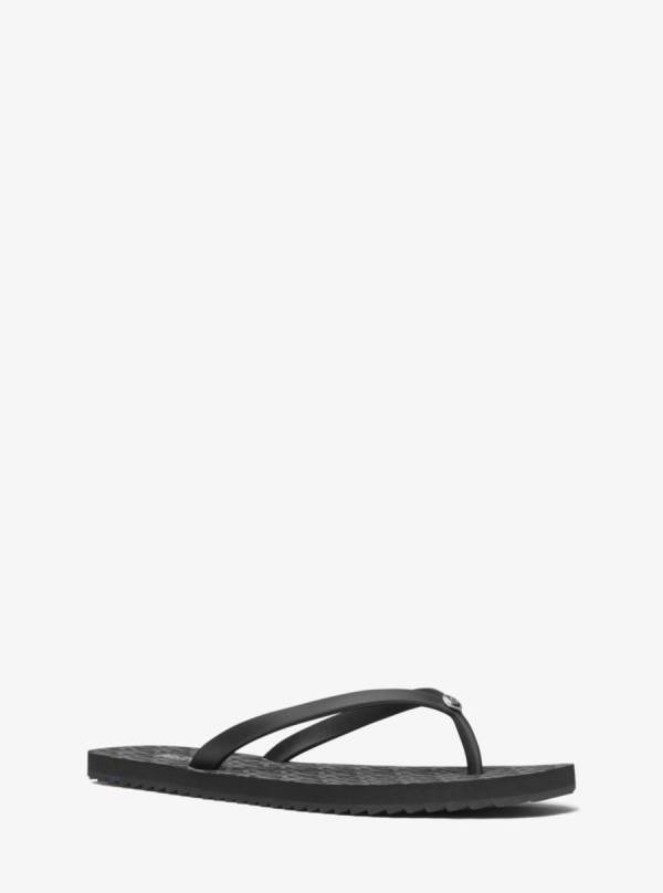 Damske Zabky Michael Kors Jinx Logo Čierne - Topanky Michael Kors Obchod | TLJRI-4158